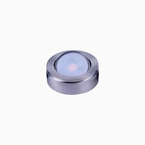 CounterMax 2.75 in. Wide LED Satin Nickel Under Cabinet Puck Light