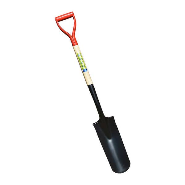 Unbranded Irrigation Spade with Wood Handle