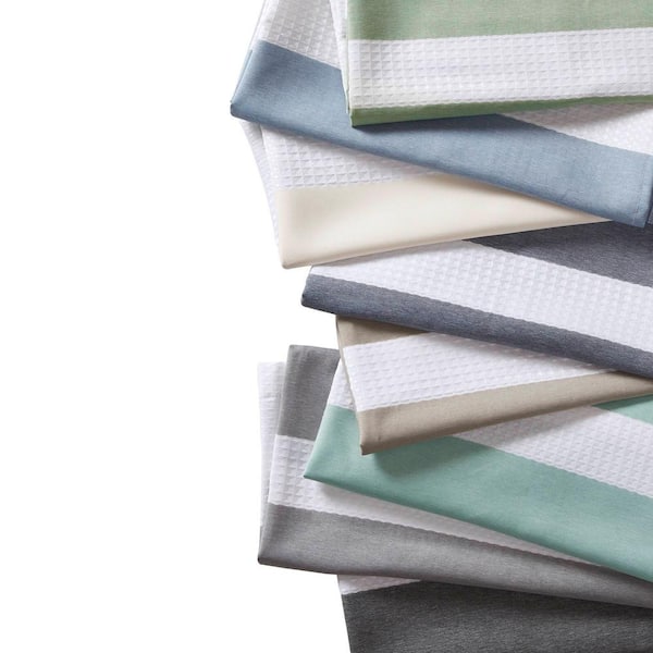 Madison Park Spa Waffle 72 in. x 84 in. Gray Shower Curtain Madison Park Spa Waffle 72 in. x 84 in. Gray Shower Curtain