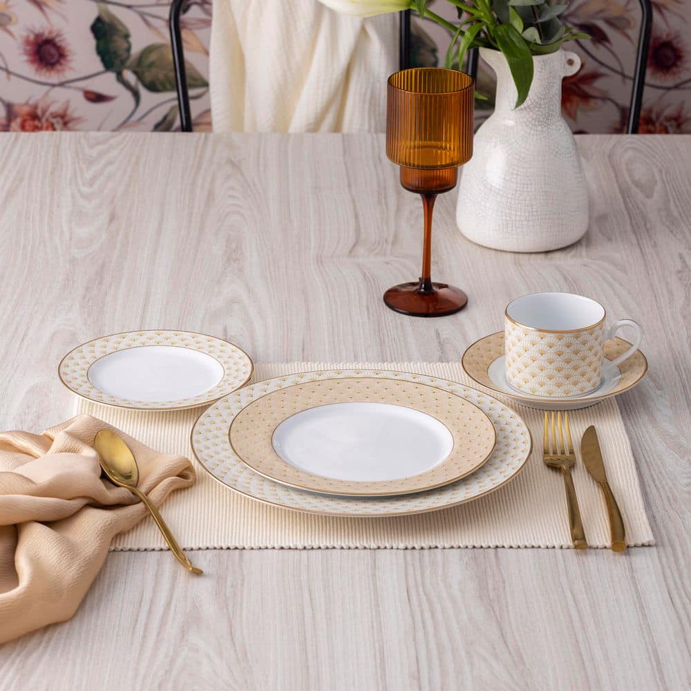 Noritake Trocadero Gold 5-Piece (Gold ) Porcelain Place Setting