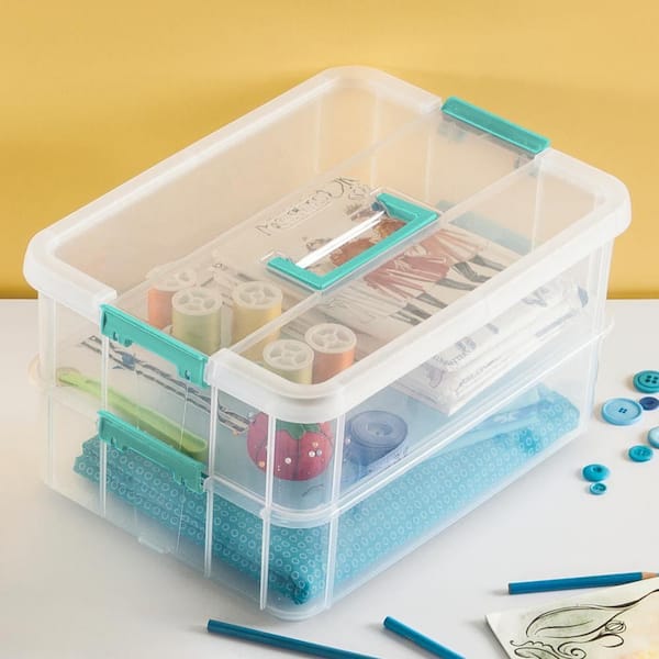 Medicine Box Home First Aid Box Storage Box 2 Tier Portable Medicine Cabinet  With Mini Medicine Box