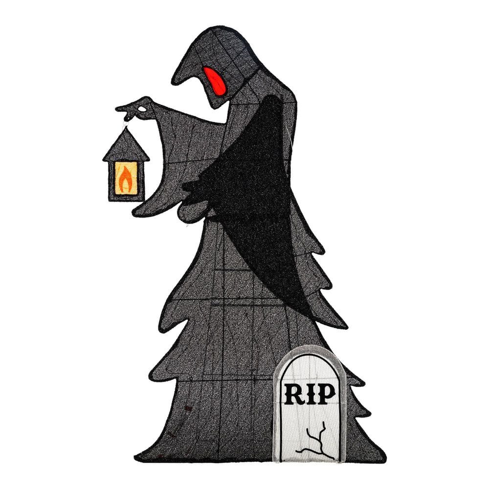 60 in. H Lighted Halloween 2D Grim Reaper Outdoor Decor with 160 warm White LED Lights price history on PriceWatchPro