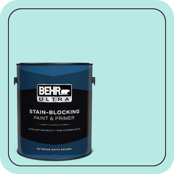 BEHR ULTRA 1 gal. #P450-2 Tahitian Breeze Satin Enamel Exterior Paint & Primer