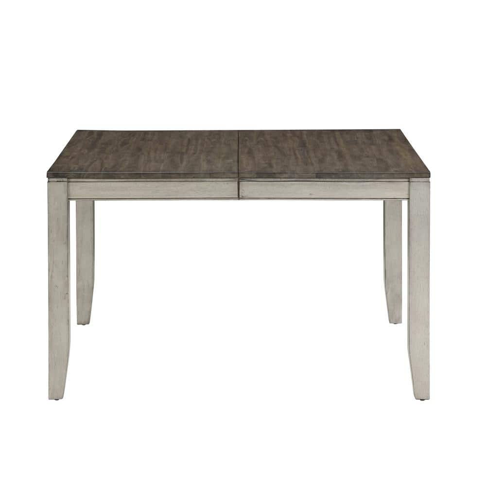 Smoky Alabaster and Honey Extendable Rectangular Dining Table