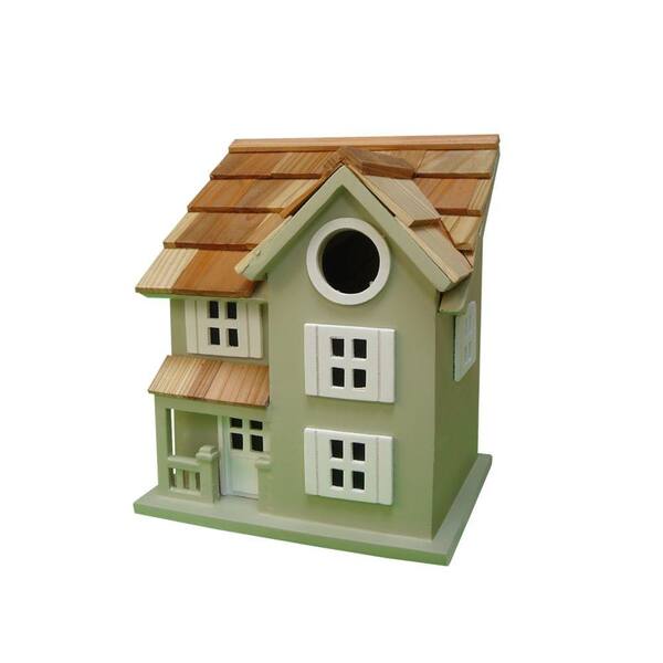 Home Bazaar Townhouse Birdhouse (Green)