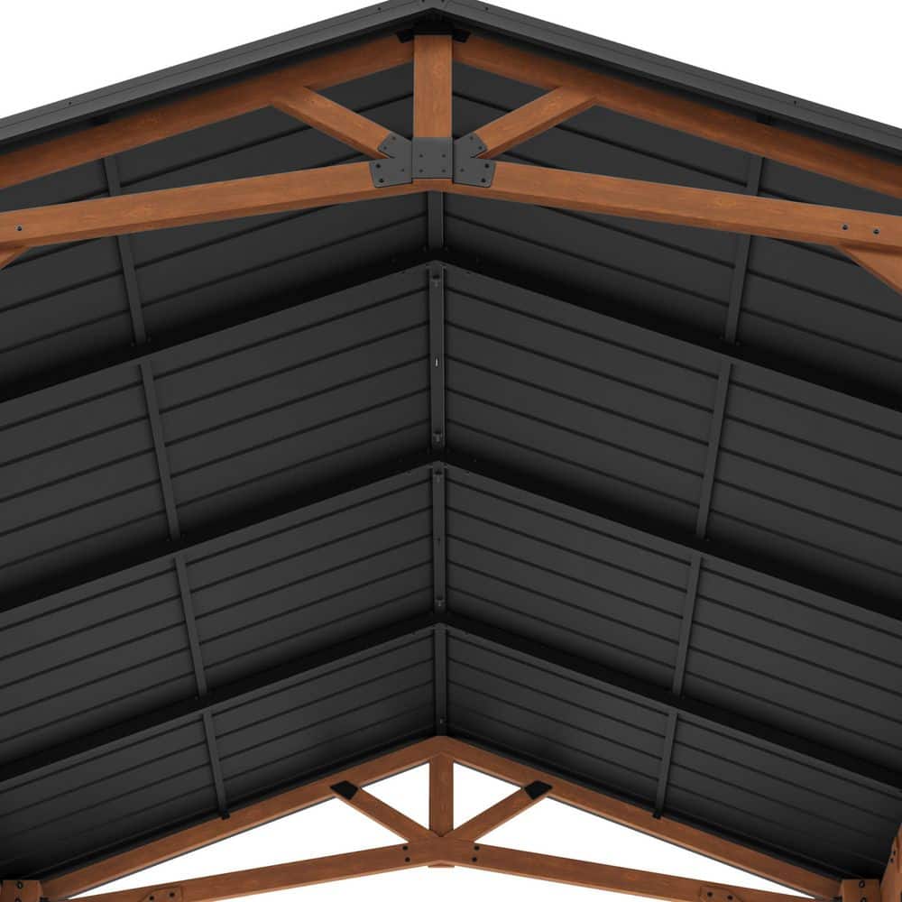 Norwood 14x12 Cedar and Steel Outdoor Gazebo