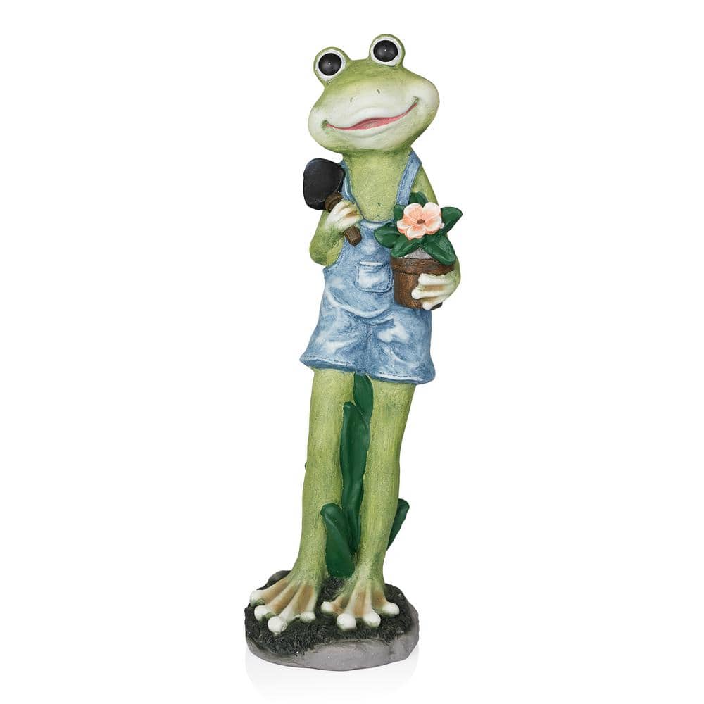 Gardener Frog Statue