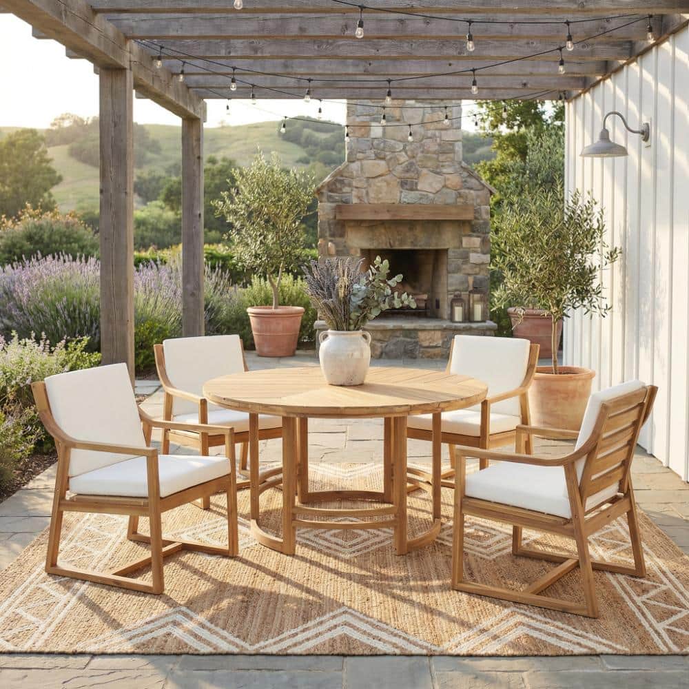 ann and hope patio dining set with led light umbrella PatioKingdom Double-Sided Base Red / 15ft This extra MAISON ARTS 8 Pieces Patio