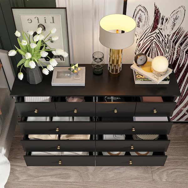 black 10 drawer dresser Bella and Bloom Boutique main image 0