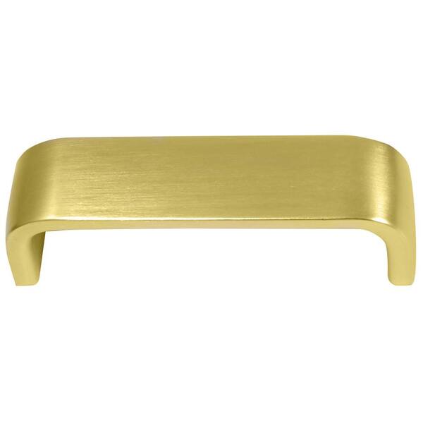 Soho 3-7/9 in. (96 mm) Matte Brushed Brass Drawer/Cabinet Bar Pull