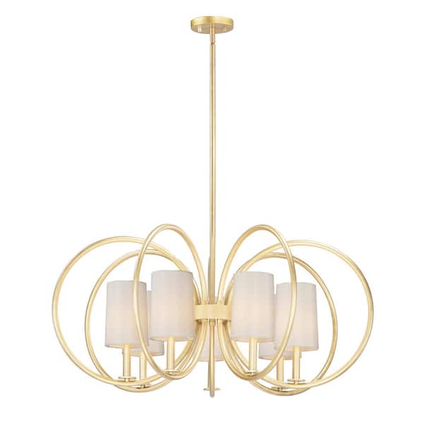 Maxim Lighting Meridian 7-Light Brass Chandelier
