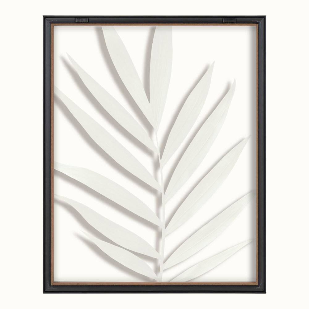 Gold Framed Botanical Print on Glass, 16" x 20"