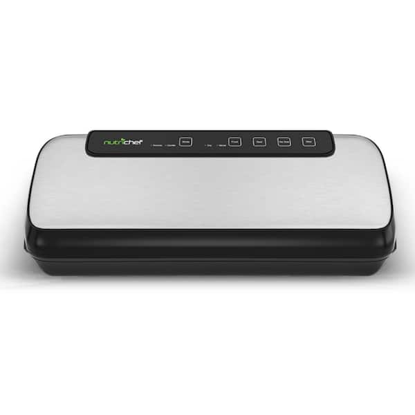 Food Vacuum Sealer Machine, Stainless Steel, Automatic Air Sealing for Dry/Moist Foods, LED Controls, Includes Hose