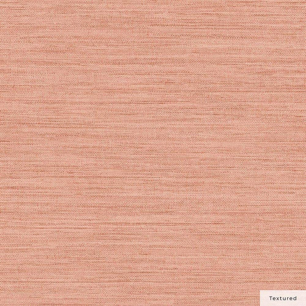 Salmon Faux Grasscloth Peel and Stick Wallpaper, 20.5" x 198"