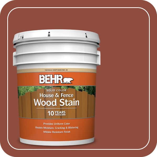 5 gal. #SC-330 Redwood Solid Color House and Fence Exterior Wood Stain