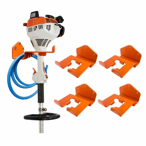 Heavy Duty Chainsaw Wall Mount Storage Hanger 4-Pack Wall Mount Organizer for Garage, Shed and Workshop