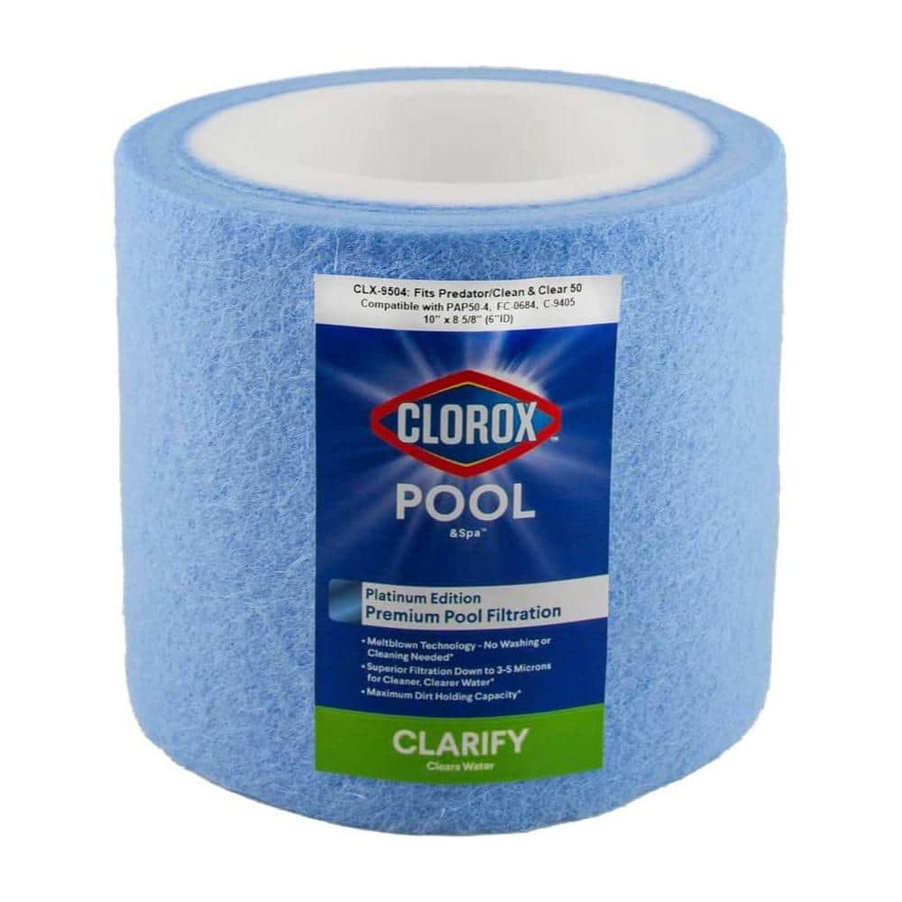 Clorox Platinum Edition 10 in. Dia Premium Pool Filter Cartridge
