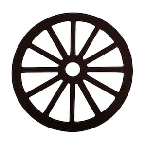3-1/8 in. Dia Black Wagon Wheel Decorative Roller Cover