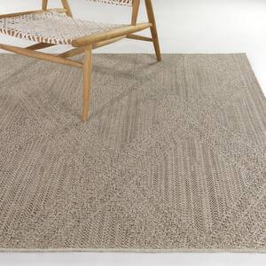 Chapin Taupe 5 ft. 3 in. x 7 ft. Textured Indoor/Outdoor Area Rug