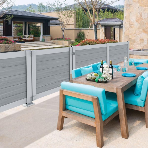 6 in. Driftwood Vinyl Privacy Boards (6-Pack)