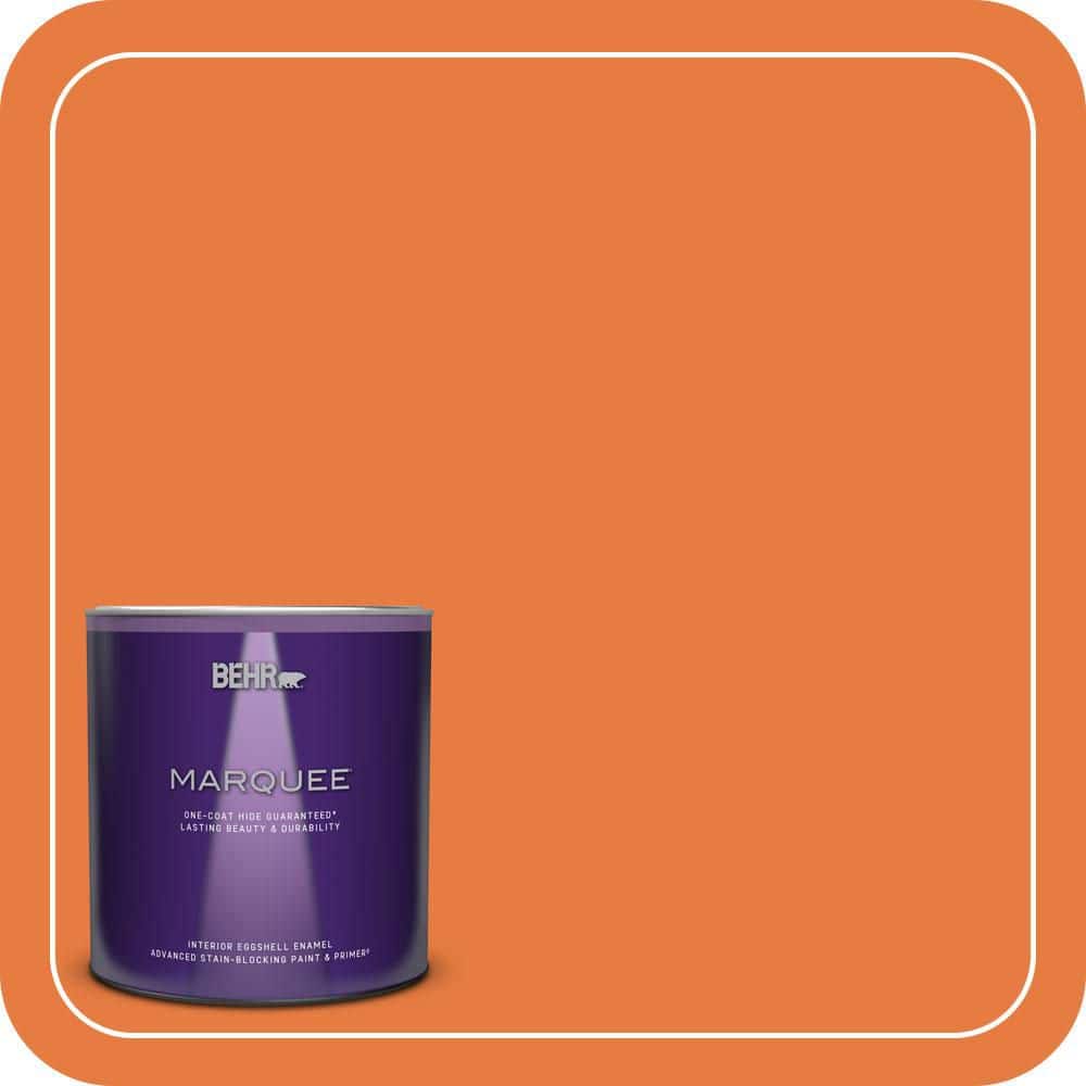BEHR MARQUEE 1 qt. #S-G-250 Solar Flare Eggshell Enamel Interior Paint ...
