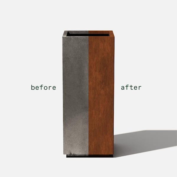 Jardinière - Bac à Fleurs - Pot De Fleurs Rouillé 138x120x45 Cm Acier