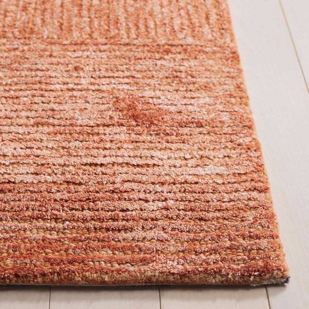 Soho 8 ft. x 10 ft. Rust Geometric Solid Color Area Rug - thumbnail 10