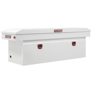 72 in. White Steel Full Size Deep Crossover Truck Tool Box