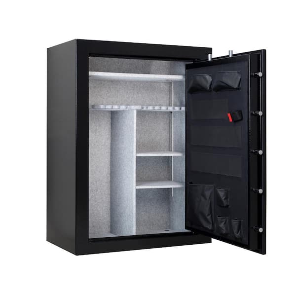 Siege 72-Gun Fireproof with Electronic Lock Gun Safe, Black