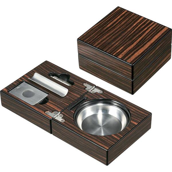 Visol Bremen Cigar Ashtray with Cigar Cutter and Punch