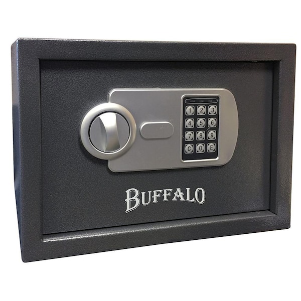 BUFFALO 0.57 cu. ft. Steel Portable Handgun Safe with Electronic Lock
