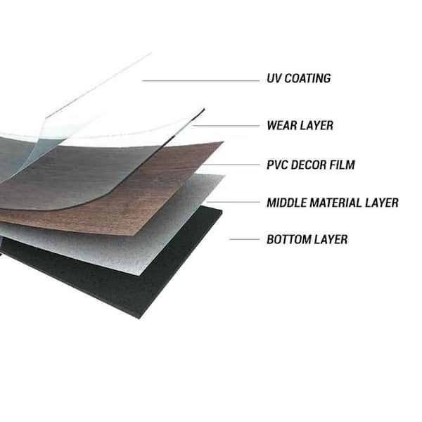 Urban Ash 6 MIL x 6 in. x 48 in. Glue Down Luxury Vinyl Plank Flooring (36 sq. ft. / case)
