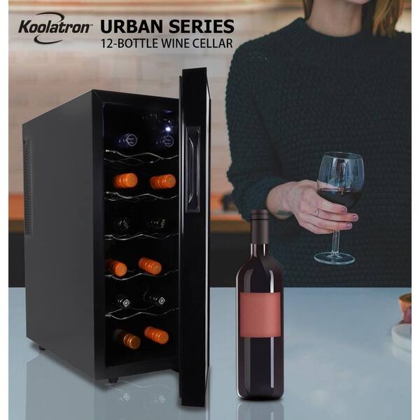 Koolatron 12 Bottle Freestanding Thermoelectric Wine Cooler Wc12 The Home Depot