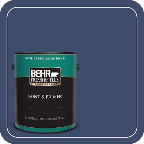BEHR PREMIUM PLUS 1 gal. Home Decorators Collection #HDC-SM16-08 Blackberry Cobbler Semi-Gloss Enamel Exterior Paint & Primer