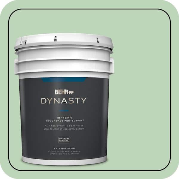 BEHR DYNASTY 5 gal. #M400-3 Bok Choy Satin Enamel Exterior Stain-Blocking Paint & Primer