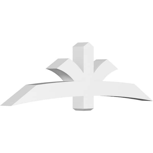 Ekena Millwork Davenport 84 in. W x 24.5 in. H x 6 in. D Signature Polyurethane Bracket