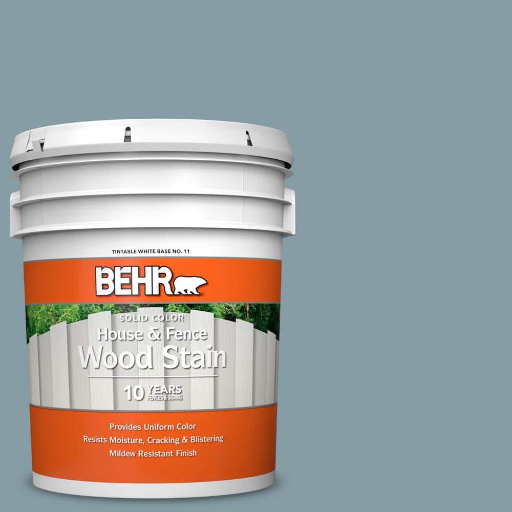 5 gal. #540F-4 Shale Gray Solid Color House and Fence Exterior Wood Stain