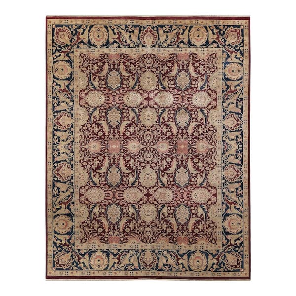 Mogul Red 8 ft. x 10 ft. Oriental Wool Indoor Area Rug