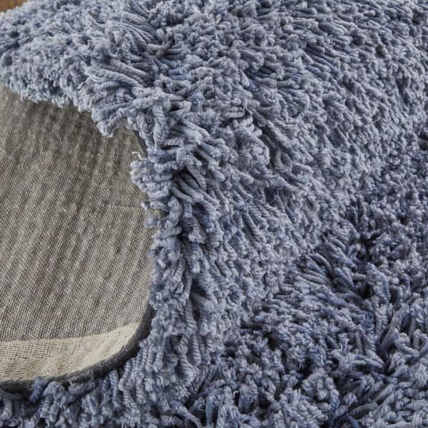 8 x 10 Blue Solid Color Area Rug