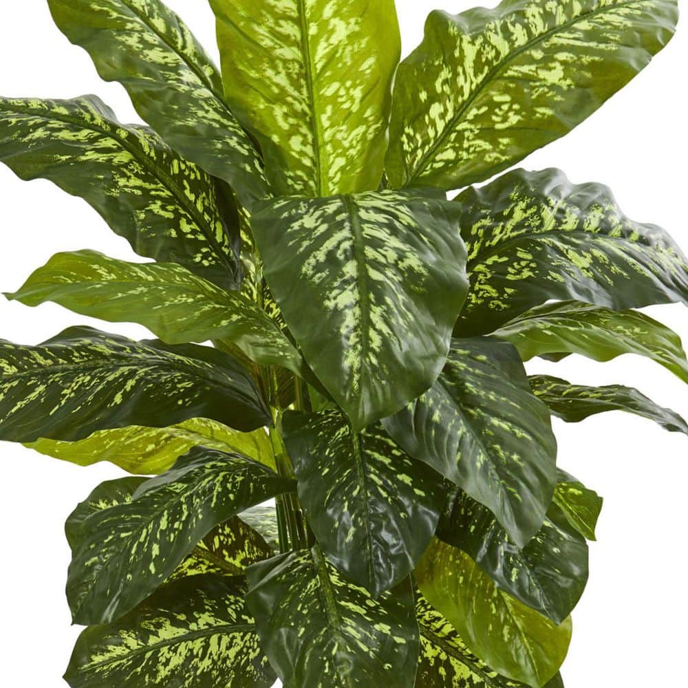 42'' Green Faux Leopard Lily Potted Plant with Lights