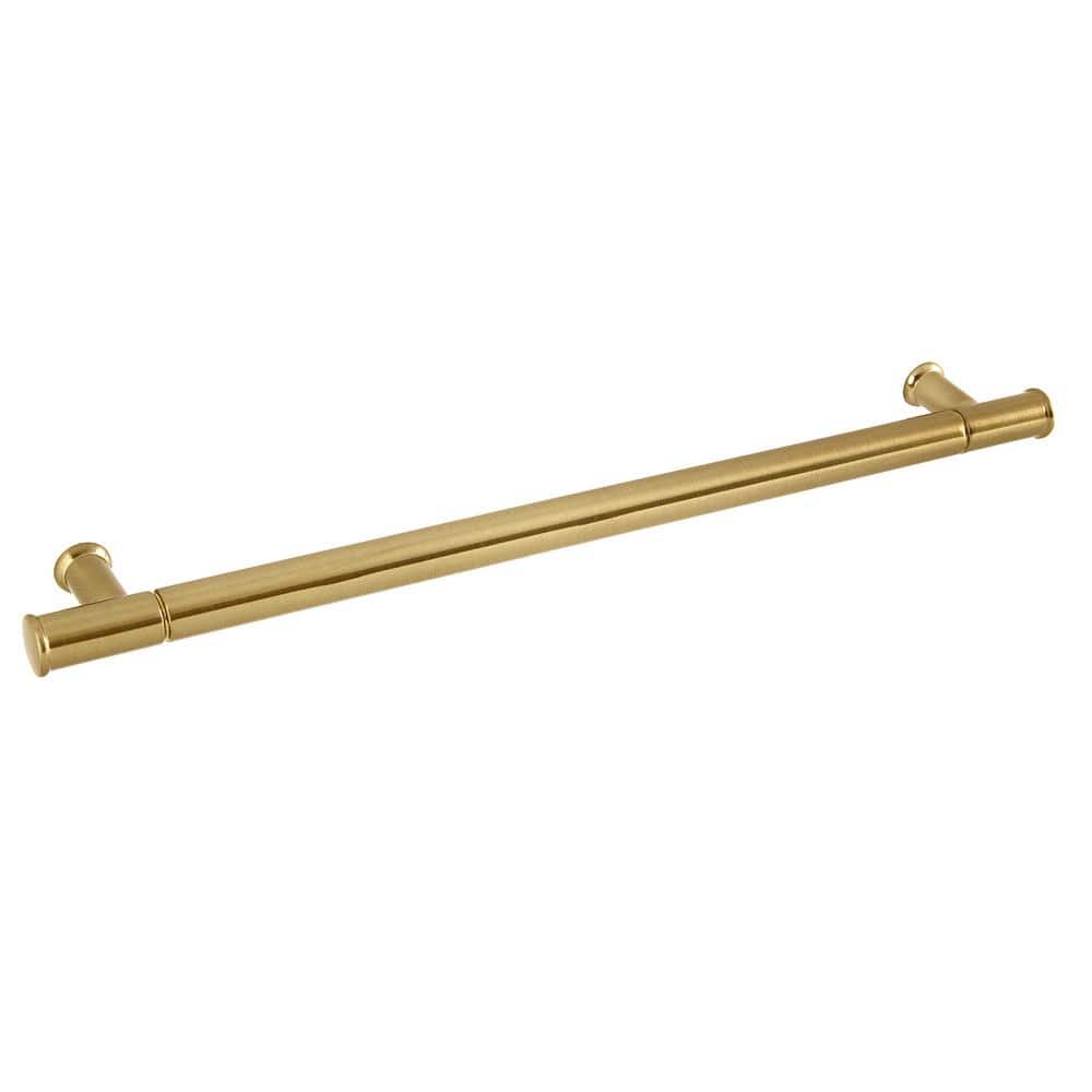 Fremont Satin Brass Cylindrical Bar Pull with Mounting Hardware