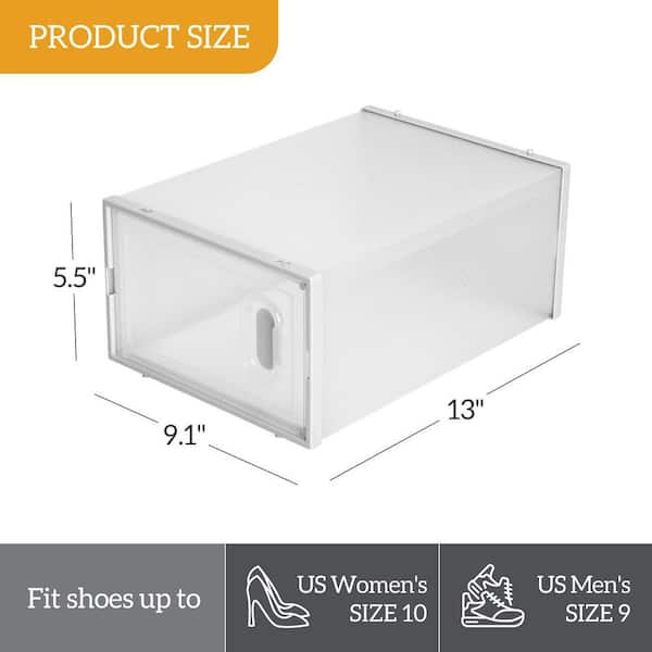 18 Pack Transparent deals Shoe Boxes