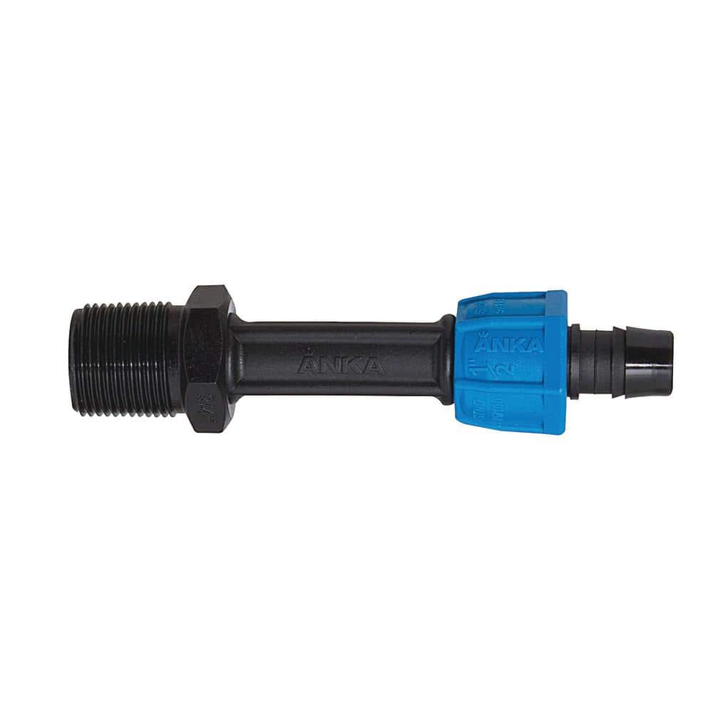 Watts ANKA 1/2 in. x 3/4 in. Fiberglass Reinforced Nylon Reducing Male NPT Thread Adaptor, Plastic