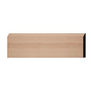 WM618 0.56 in. D x 5.25 in. W x 6 in. L Wood (Cherry) Baseboard Moulding Sample