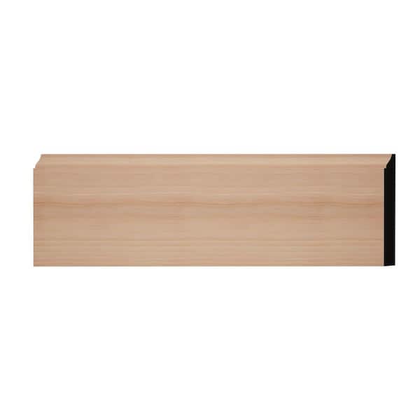 Ekena Millwork WM618 0.56 in. D x 5.25 in. W x 6 in. L Wood (Cherry) Baseboard Moulding Sample