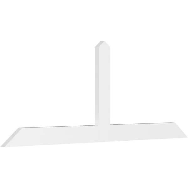 Ekena Millwork Portland 96 in. W x 36 in. H x 2 in. D Signature Polyurethane Bracket