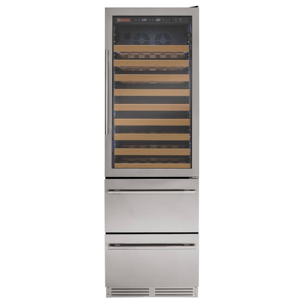 Digital Single Zone Wine Cellar Cooling Unit in Stainless Steel with Refrigerated Drawers price history on PriceWatchPro
