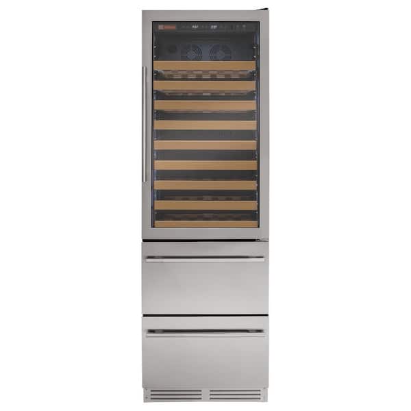 Allavino Digital Single Zone Wine Cellar Cooling Unit in Stainless Steel with Refrigerated Drawers