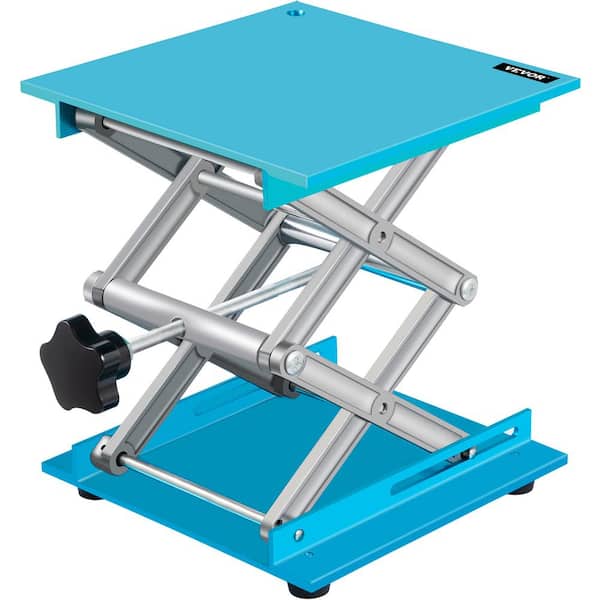 VEVOR Lab Jack Stand 8 in. x 8 in.Lab Lift Scissor Jack 2.4 to 12 in. Adjustable Height Platform with 88 lb.Loading Capacity
