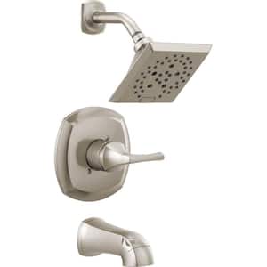 Portwood Rough Included Single-Handle 5-Spray Tub and Shower Faucet 1.75 GPM in SpotShield Brushed Nickel Valve Included